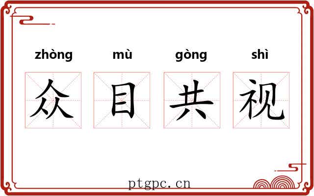 众目共视