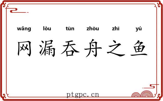 网漏吞舟之鱼