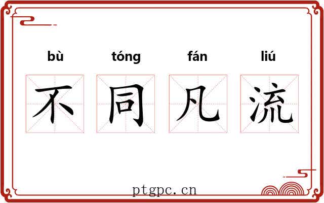不同凡流