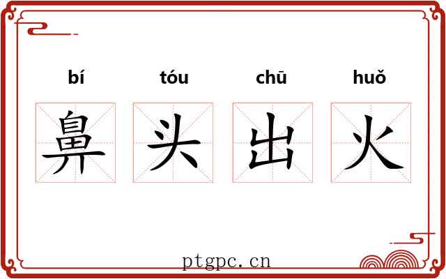 鼻头出火