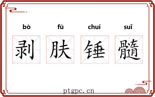 剥肤锤髓