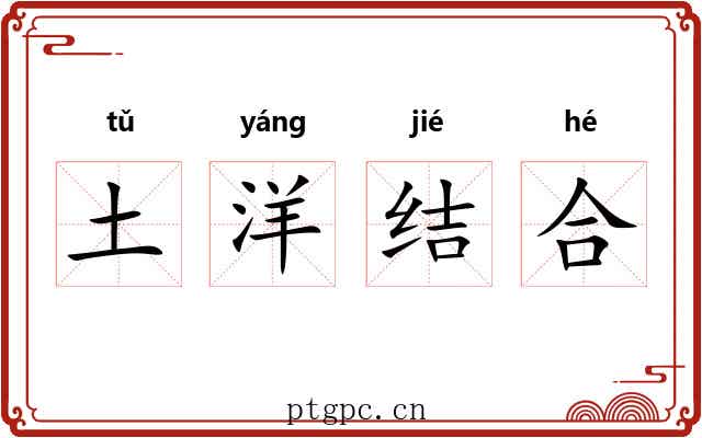土洋结合