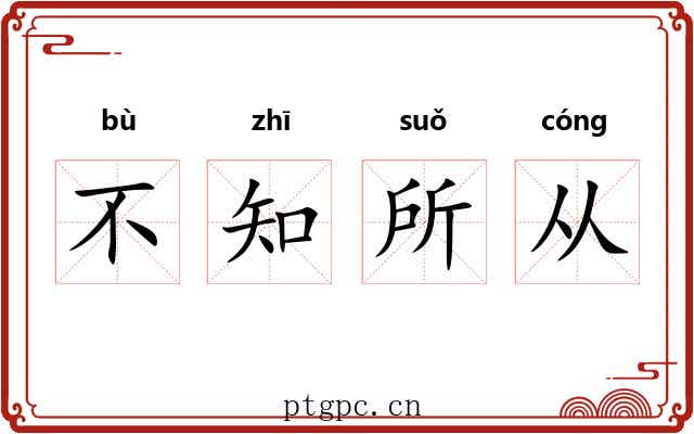 不知所从