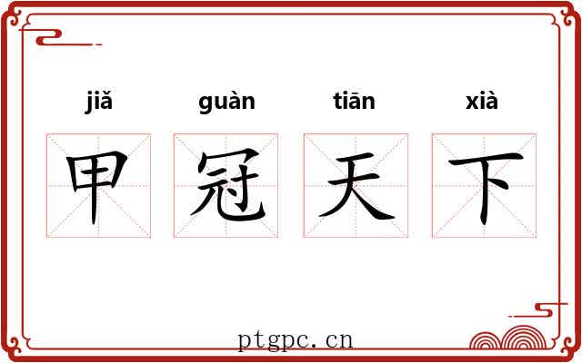 甲冠天下
