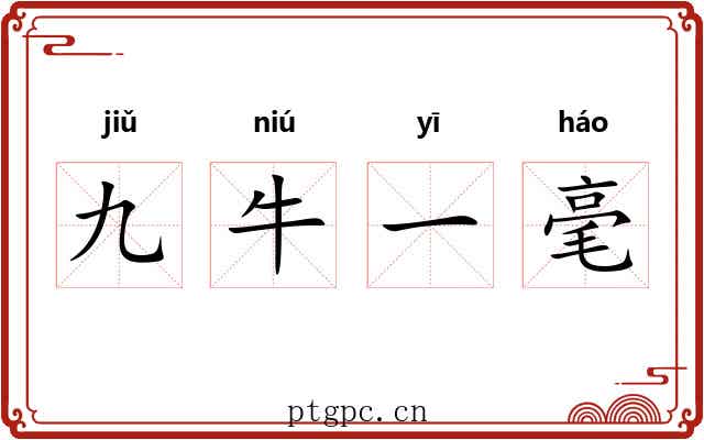九牛一毫