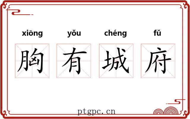胸有城府