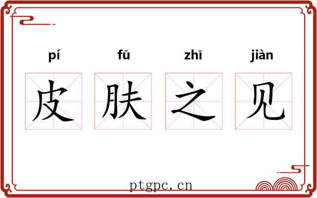 皮肤之见