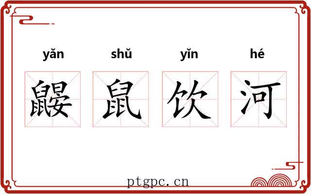鼹鼠饮河