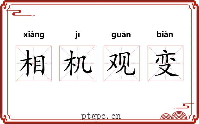 相机观变