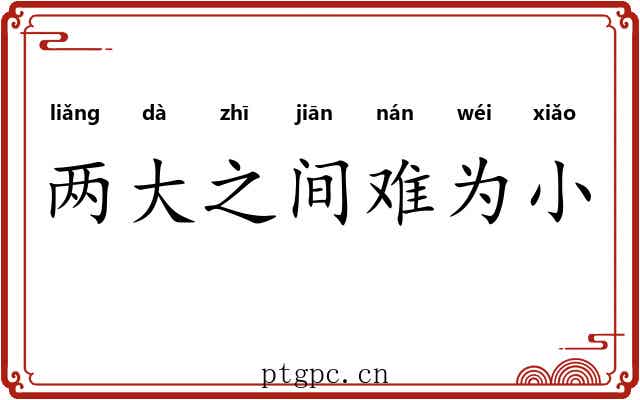 两大之间难为小