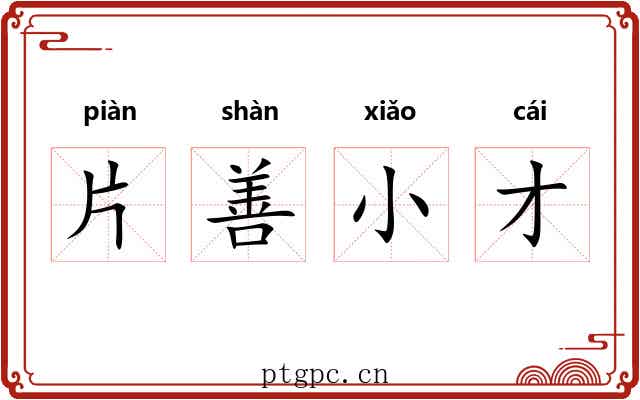 片善小才
