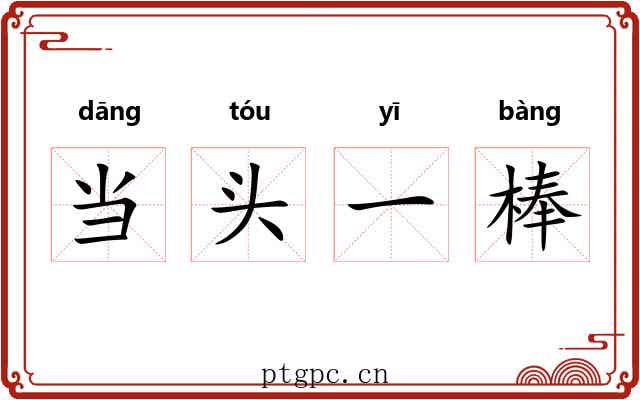 当头一棒