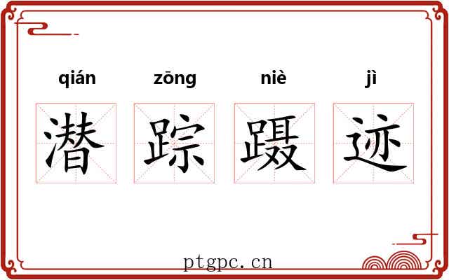 潜踪蹑迹