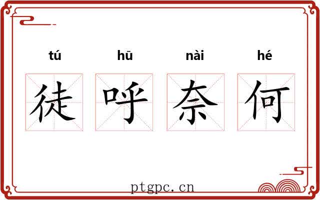 徒呼奈何