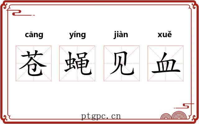 苍蝇见血