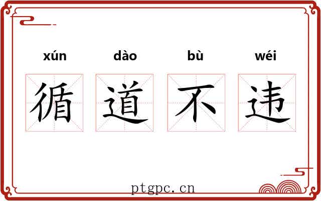 循道不违