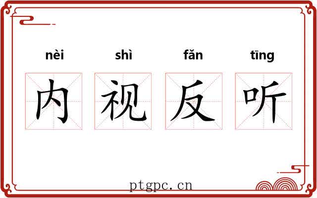 内视反听