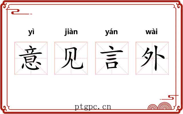 意见言外