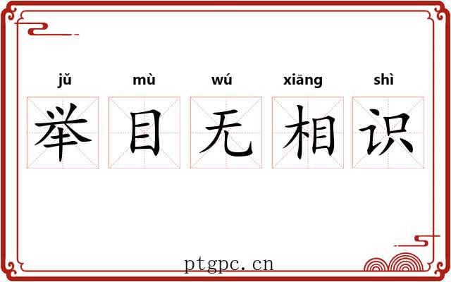 举目无相识
