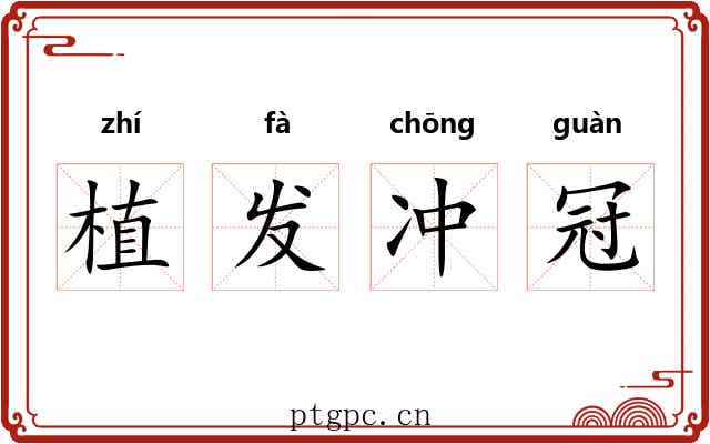 植发冲冠