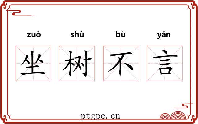 坐树不言