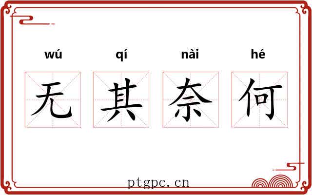 无其奈何