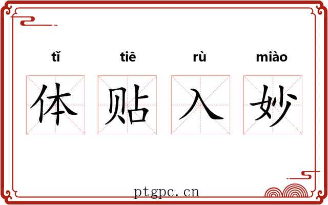 体贴入妙