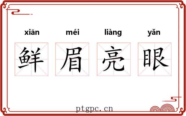 鲜眉亮眼
