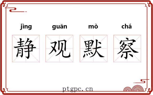 静观默察
