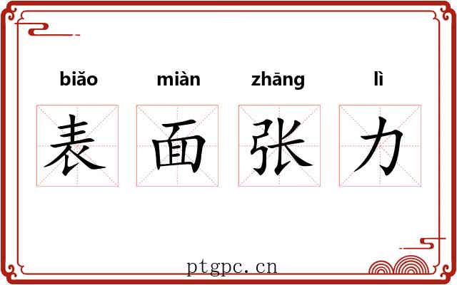 表面张力 表面张力