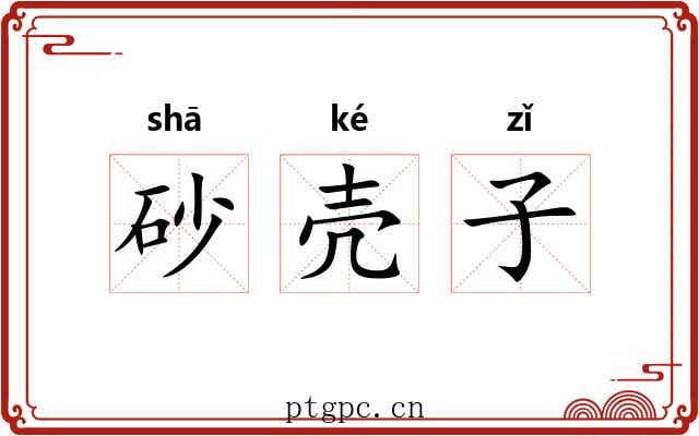砂壳子 砂壳子