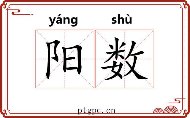 阳数 阳数