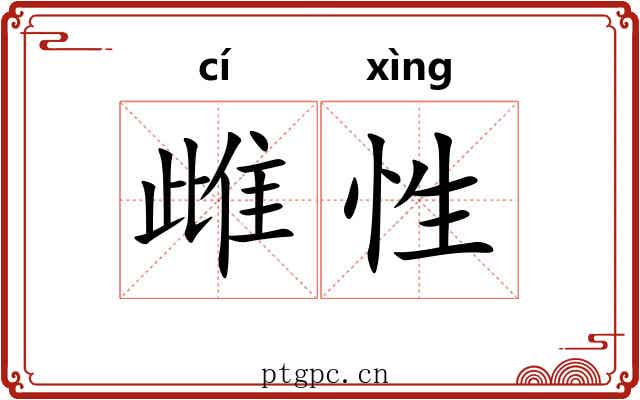 雌性