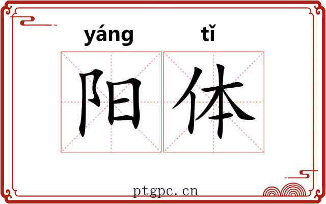 阳体 阳体