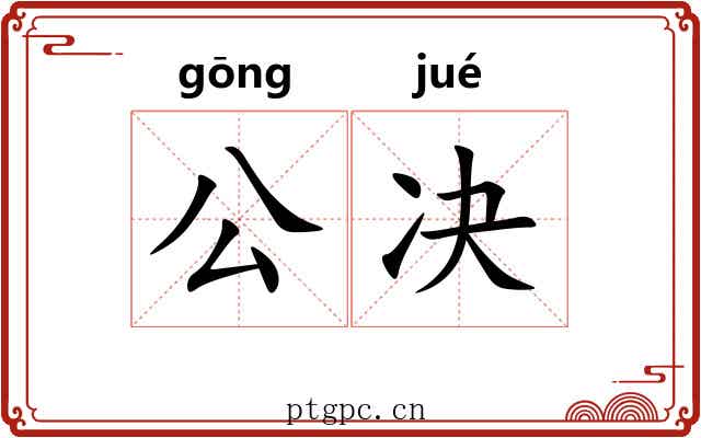 公决 公决