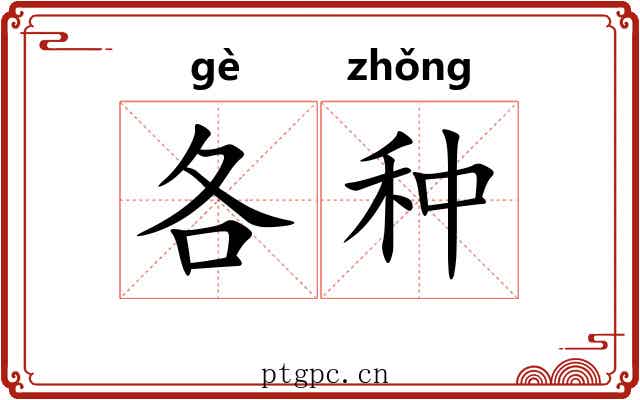 各种 各种