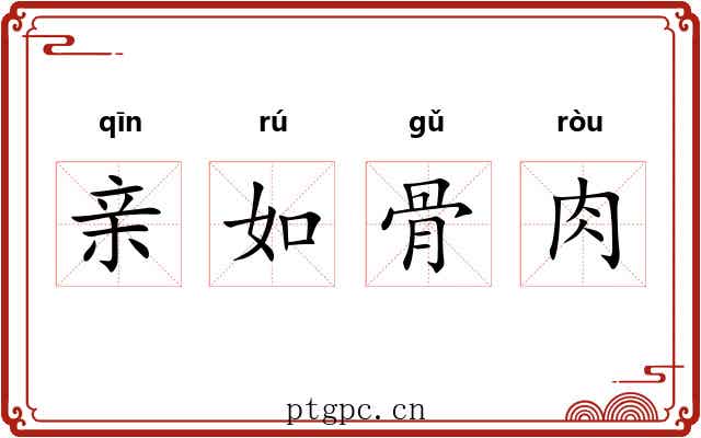 亲如骨肉 亲如骨肉