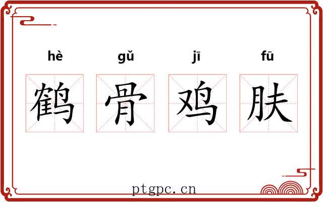 鹤骨鸡肤 鹤骨鸡肤