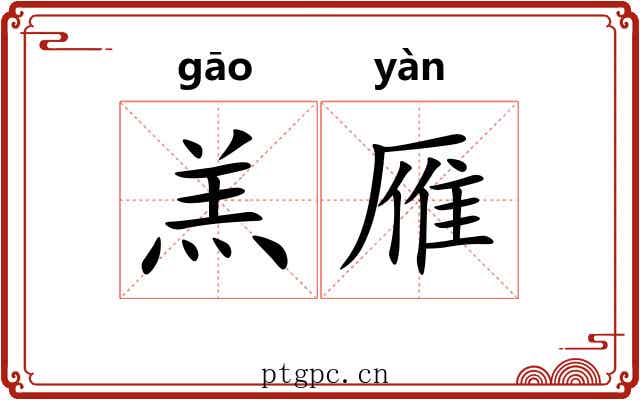 羔雁 羔雁