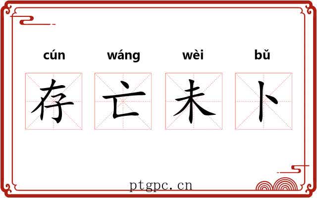 存亡未卜 存亡未卜