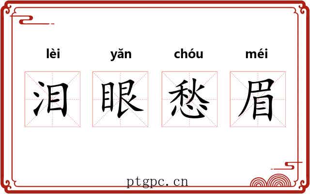 泪眼愁眉