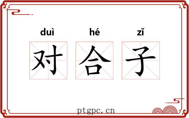 对合子 对合子