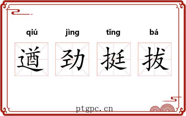 遒劲挺拔