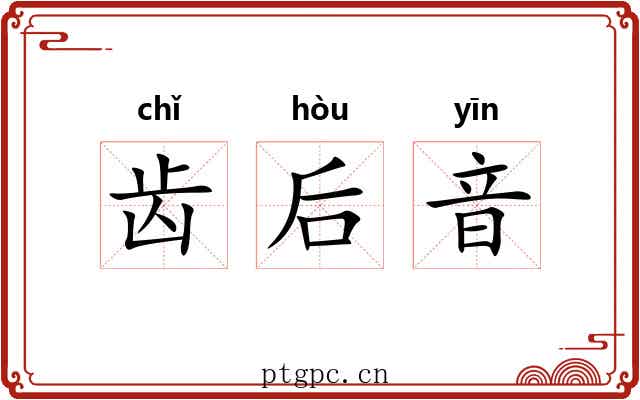 齿后音 齿后音