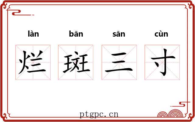 烂斑三寸 烂斑三寸
