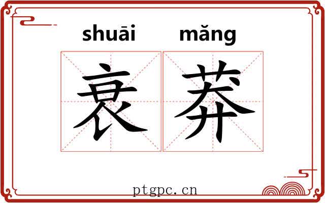 衰莽