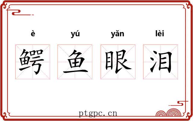 鳄鱼眼泪 鳄鱼眼泪