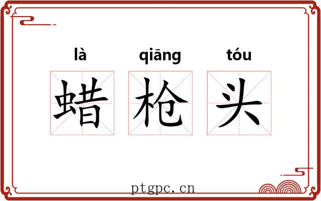 蜡枪头 蜡枪头