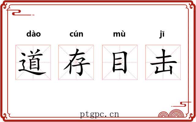 道存目击 道存目击