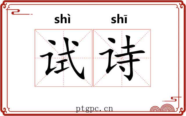 试诗